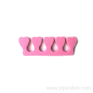 Soft Pedicure Nail Beauty Tools EVA Foam Toe Separators With 5 Toes For Nail Polish